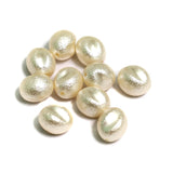 20 Pcs, 11x8mm Off White Pearl Coated Acrylic Beads_acpb-203_1