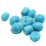 95+ Plain Beads Turquoise 10-18mm
