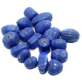 95+ Plain Beads Opaque Blue 10-18mm