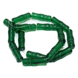 5 Strings Glass Beads Imam Green 8x24 mm