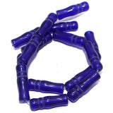 5 Strings Glass Beads Imam Blue 8x24 mm