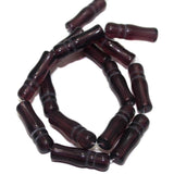 5 Strings Glass Beads Imam Magenta 8x24 mm