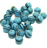140+ Swril Mosaic Round Beads Turquoise 8-10mm