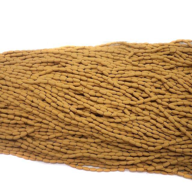 50 Strings Acrylic Oval Beads BurlyWood Color 5x3mm_jaunty01_acrb-618_1