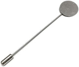 10 Pcs, 3 inch and 15mm Flat Round Tray Lapel Pin