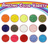 Jewellery Making Neon & Opaque Seed Beads Kit[15 Colors]