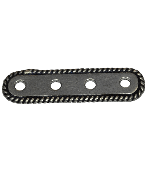 92.5 Sterling Silver 4 Hole Spacer 20x5mm_bnf0199_2
