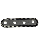 92.5 Sterling Silver 4 Hole Spacer 20x5mm_bnf0199_2