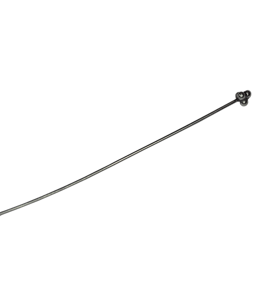 92.5 Sterling Silver 60mm Headpin with Flower OXIDIZED FINISH_bnf0048_3