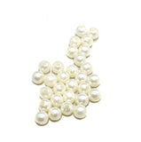 200 Pcs Acrylic Pearl Beads White 5.5mm