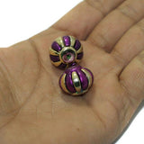 10 Pcs, 20x15mm Purple Acrylic Beads Rondelle