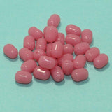 100 Pcs, 10x7mm Pink Acrylic Tumble Beads