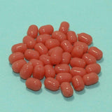 100 Pcs, 10x7mm Pink Acrylic Tumble Beads