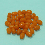 100 Pcs, 10x7mm Orange Acrylic Tumble Beads