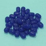 100 Pcs, 10x7mm Blue Acrylic Tumble Beads