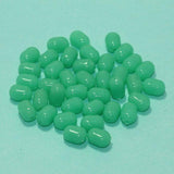 100 Pcs, 10x7mm Green Acrylic Tumble Beads