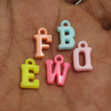 100 Pcs, 10mm Multicolor Alphabet Letter Acrylic Beads