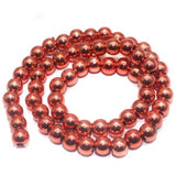 100+ Acrylic Round Beads Red 6mm