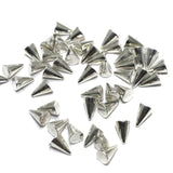 400 Acrylic Beads Silver Without Hole 6x4mm