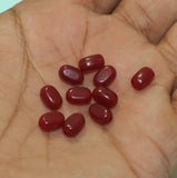 100 Pcs, 8x5mm Ruby Acrylic Tumble Beads