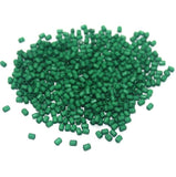 100 Gm Acrylic Seed Beads Green 3x2 mm