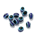 10x7mm Blue Oval Acrylic Eye Beads