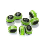 100 Pcs, 10x7mm Green Oval Acrylic Eye Beads