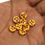 250 Pcs, 9mm Acrylic Round Smiley Beads
