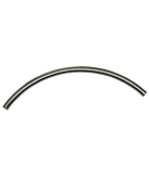 92.5 Sterling Silver 45x2mm Curved Tubes