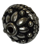 92.5 Sterling Silver 10mm Fine Rava Bead