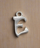 Sterling Silver Alphabet Charm E