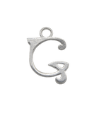 Sterling Silver Alphabet Charm G