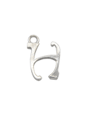 Sterling Silver Alphabet Charm H