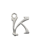 Sterling Silver Alphabet Charm K