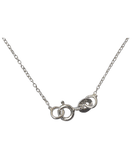 Sterling Silver 16 / 18 ” Adjustable Fine Link Chain