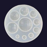 Silicone Round Faceted Resin Mold