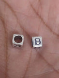 Sterling Silver Alphabet B Bead