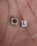 Sterling Silver L Bead