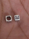 Sterling Silver M Bead