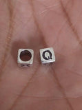 Sterling Silver Q Bead