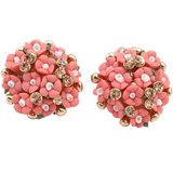 Floral LCT Stone Earrings