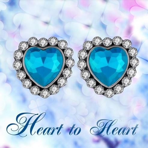 Ella Love Heart Crystal Earrings – Gisele Collection