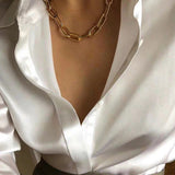 Bold Chain Golden Plated Necklace