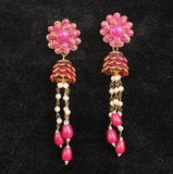 Designer Beaded Crystal Pacchi Earring