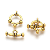 Tibetan Style Toggle Clasps  Antique Golden 20x14x2mm