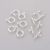 Tibetan Alloy Toggle Clasps  Antique Silver 18x13x2mm