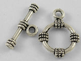Tibetan Alloy Toggle Clasps Antique Silver 19x15mm