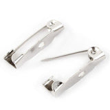 0.75 Inch Brooch Pin Fittings Silver
