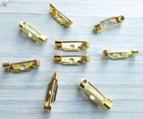 0.6 Inches Brooch Pin Fittings Golden