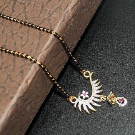 Black Chain AD Mangalsutra For Women_BNFMMS141.